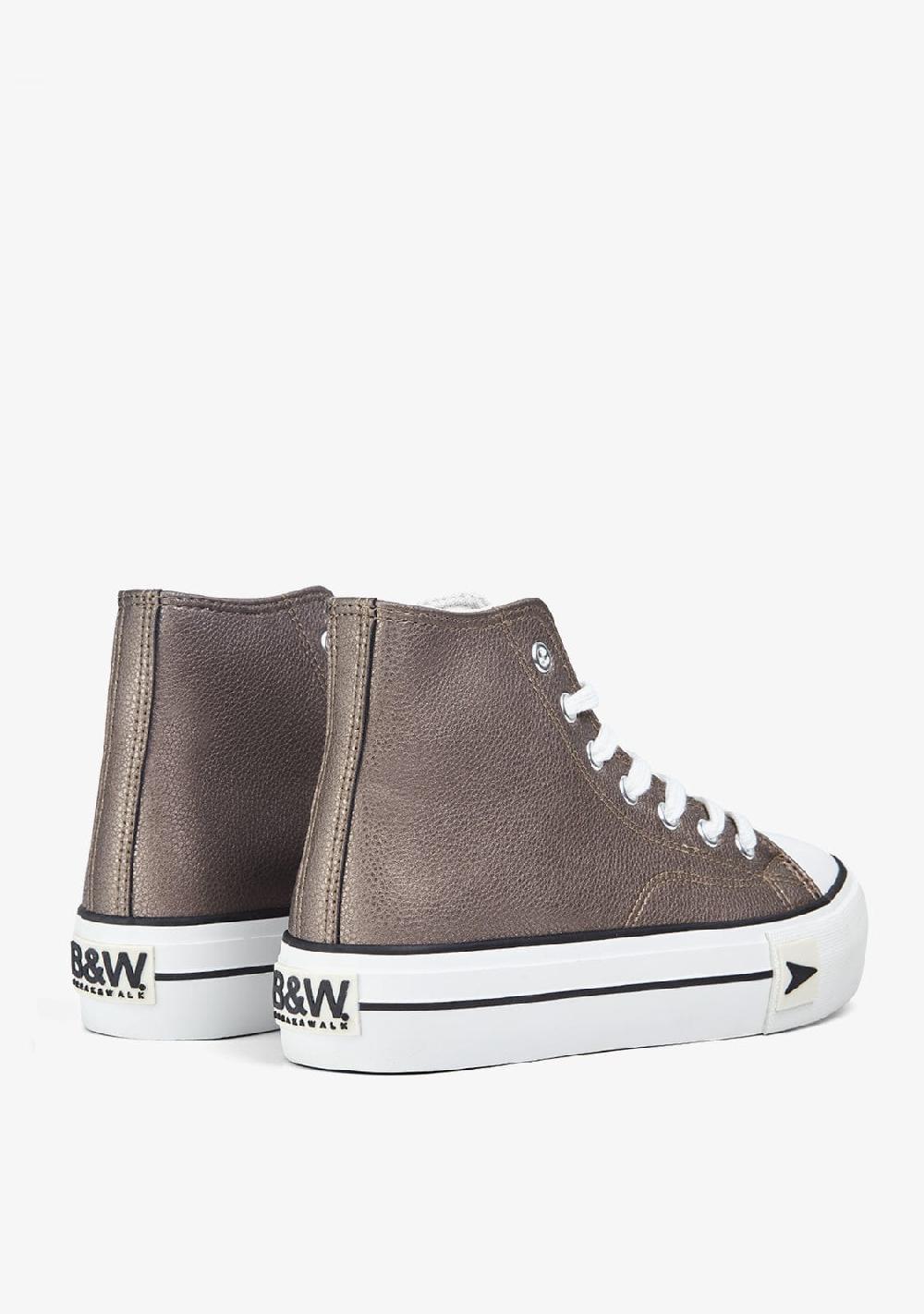 Break & walk Zapatillas Bay High Top Plataforma Cuero Nappa Últimos 3 días