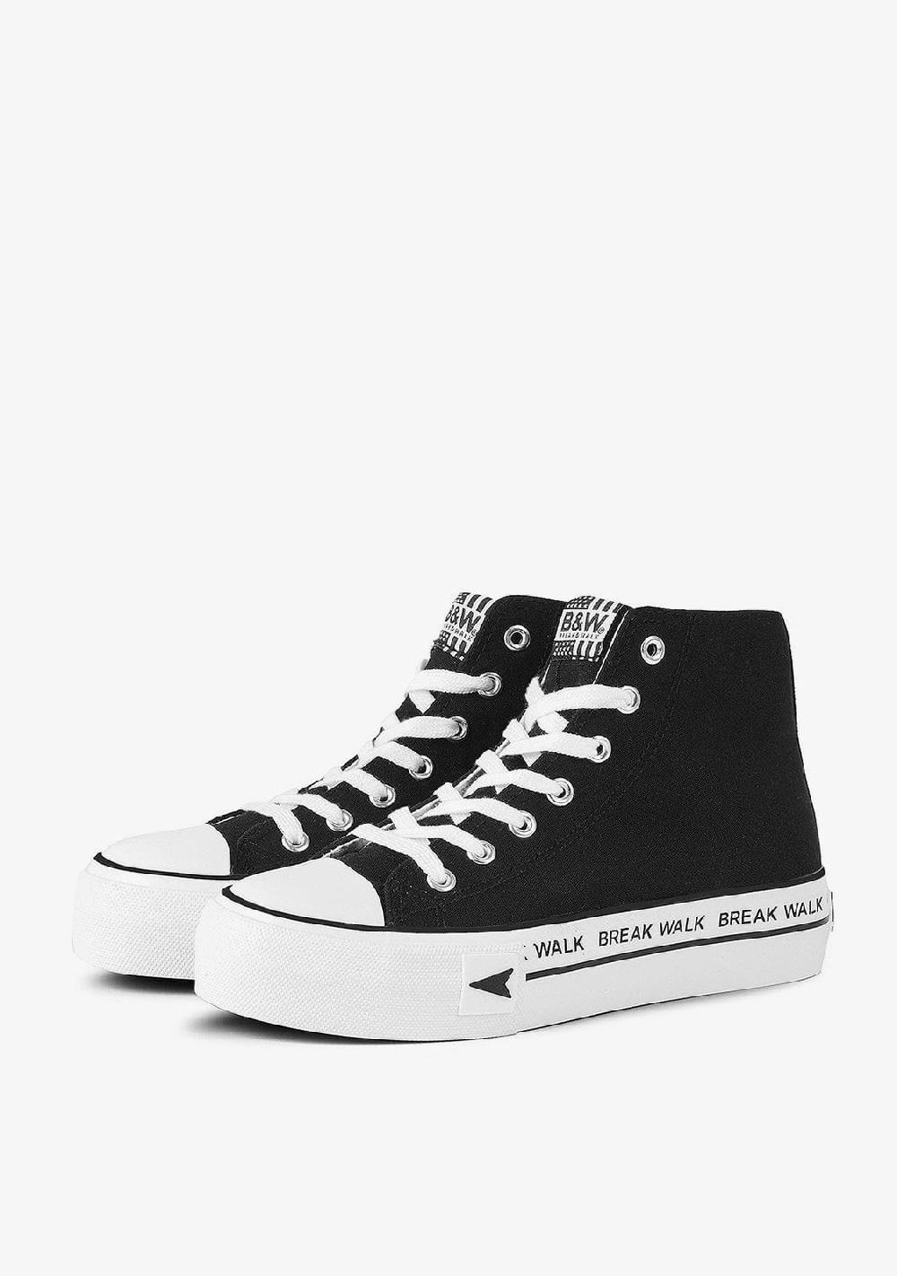 Break & walk Zapatillas Bay High Top Plataforma Negro