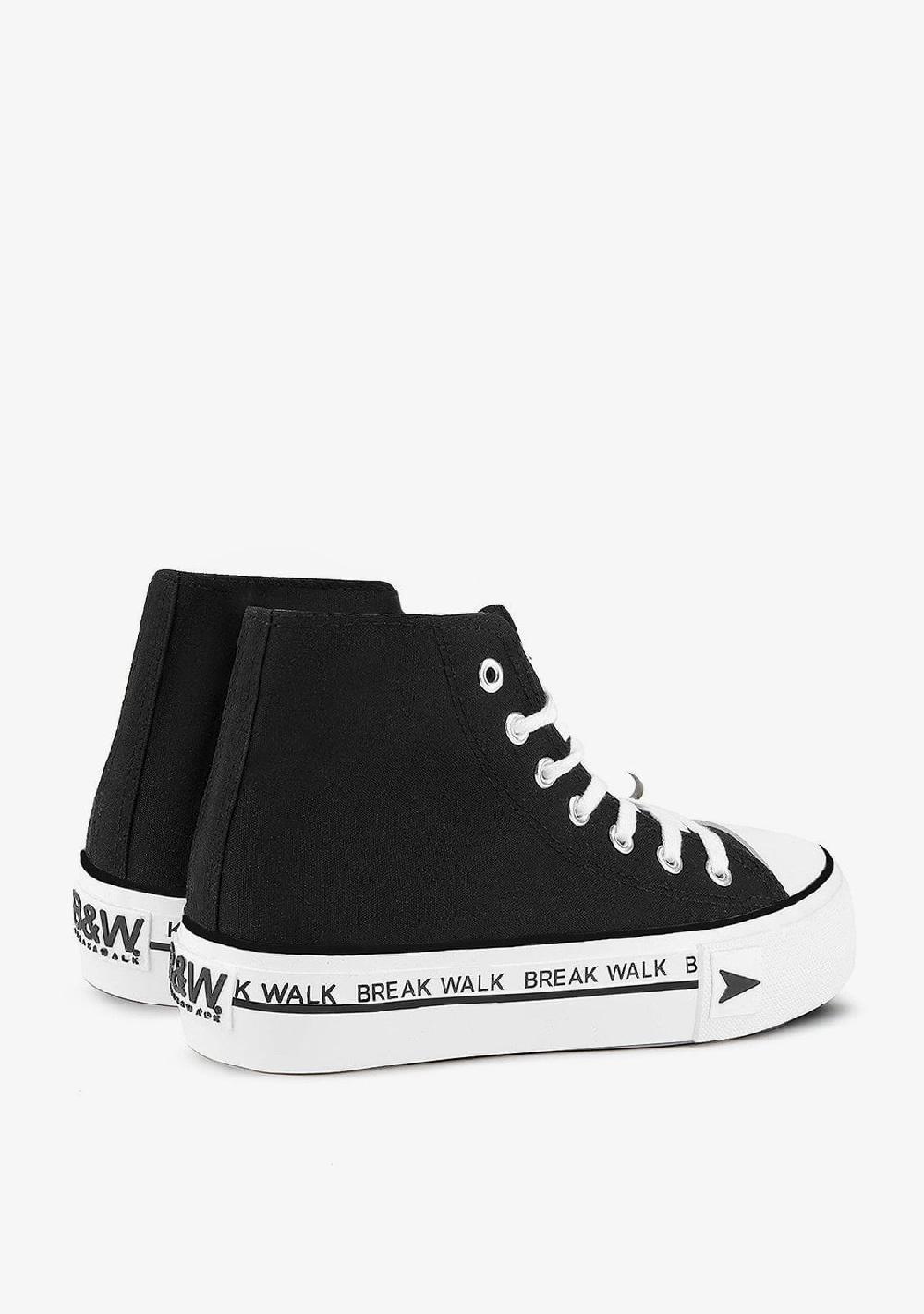Break & walk Zapatillas Bay High Top Plataforma Negro Últimos 2 días