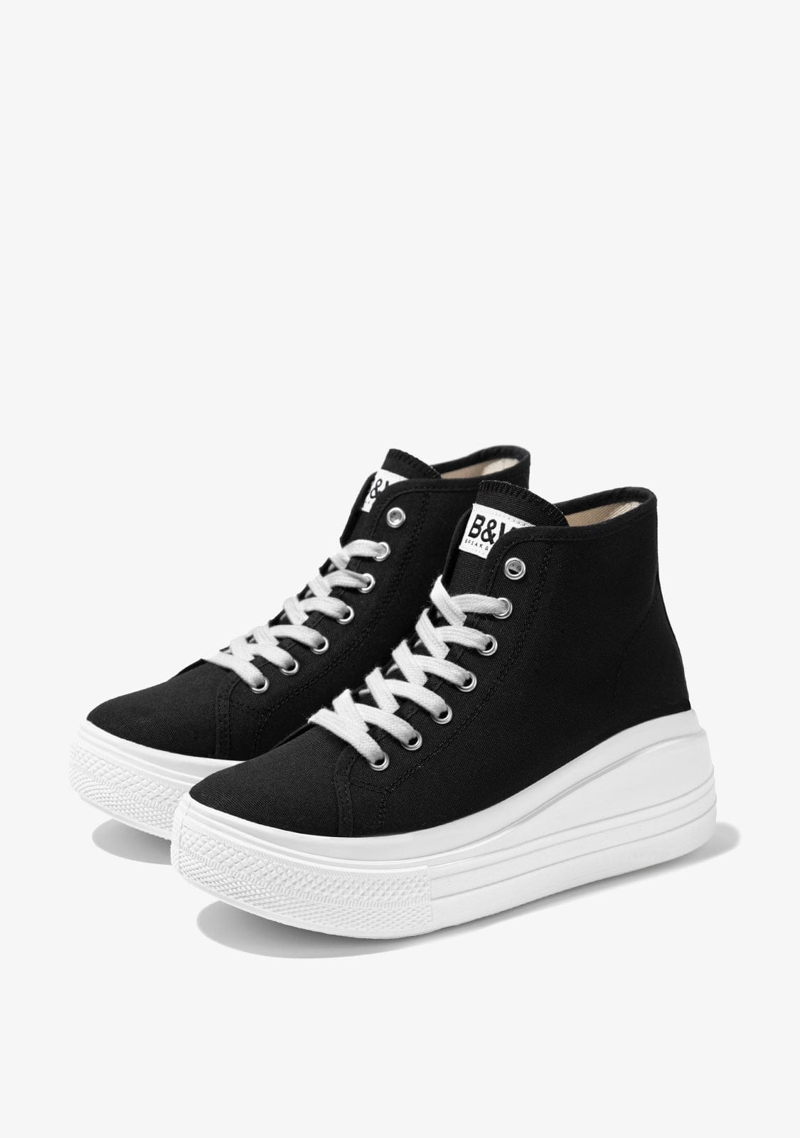 Break & walk Zapatillas Altas Rider Plataforma Negro