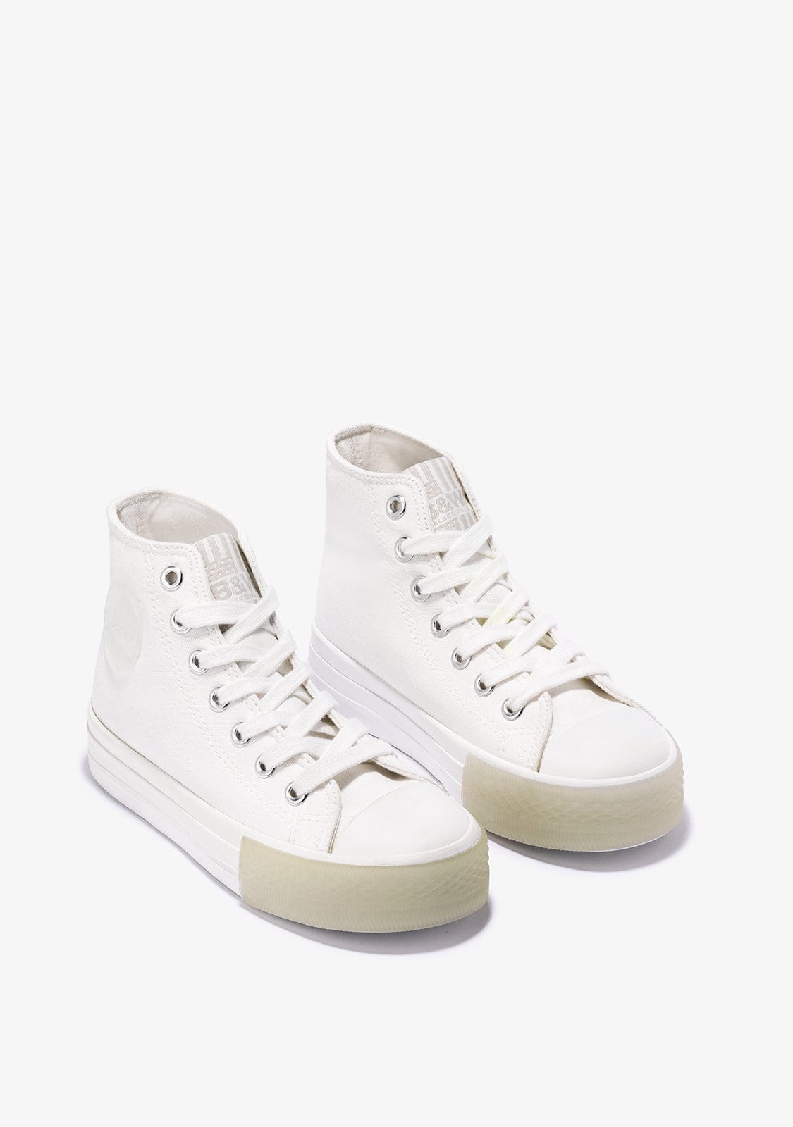 Break & walk Zapatillas Basic Hi-Top blancas de lona
