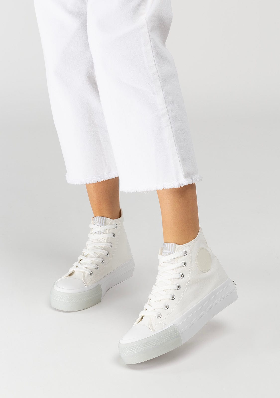 Break & walk Zapatillas Basic Hi-Top blancas de lona Devoluciones gratuitas