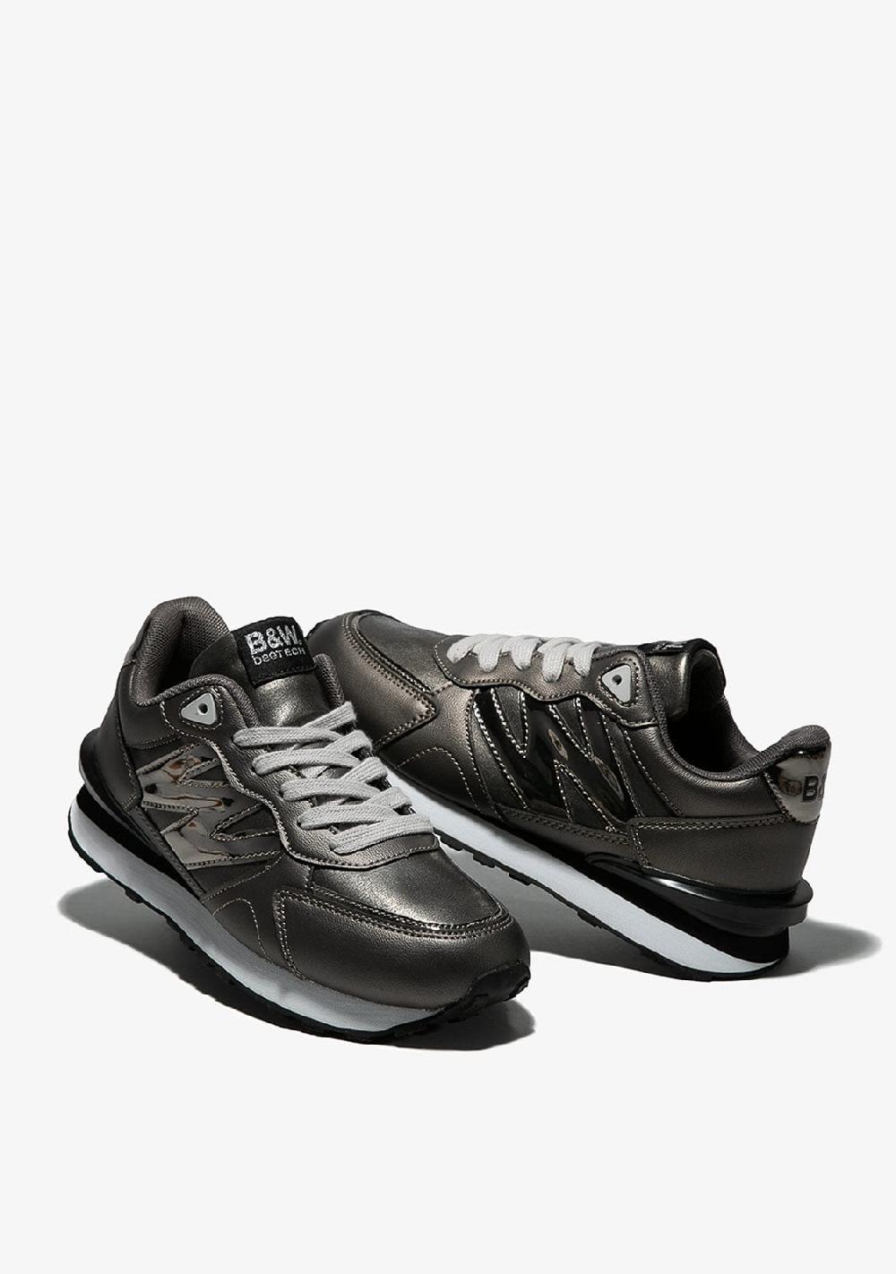 Break & walk Zapatillas Metalizado Napa Plomo Gran oferta