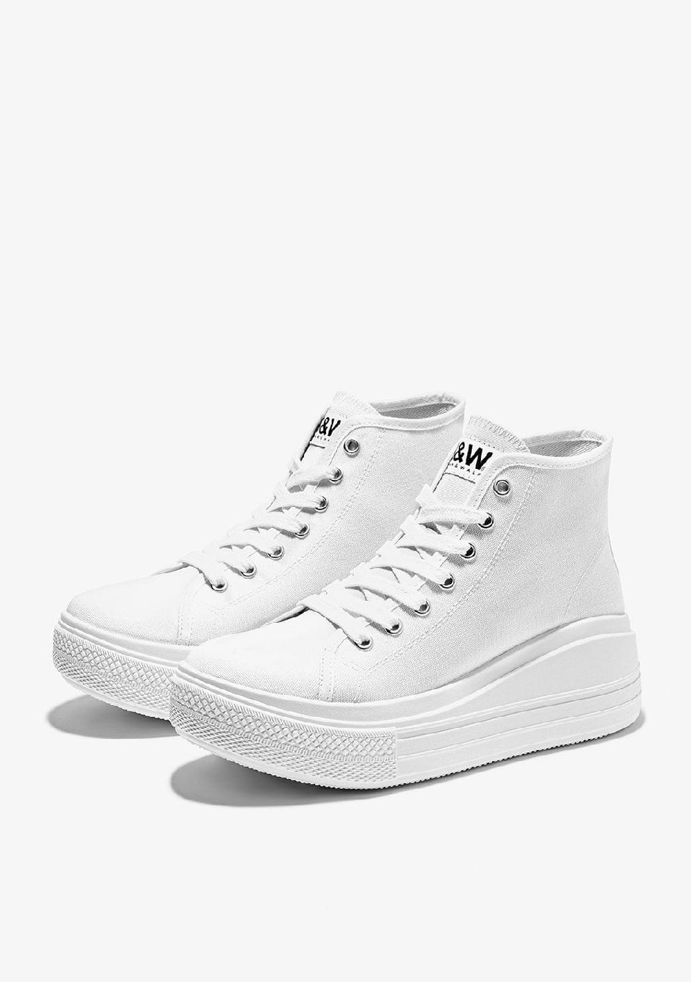 Break & walk Zapatillas Altas Rider Plataforma Blanco