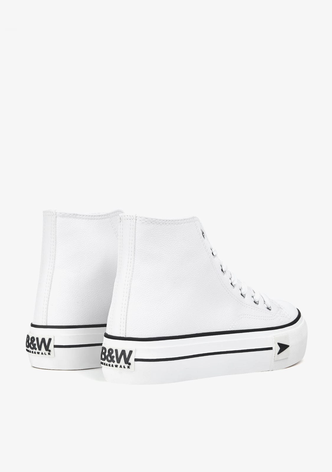 Break & walk Zapatillas Bay High Top Plataforma Blanco Nappa Últimos 2 días