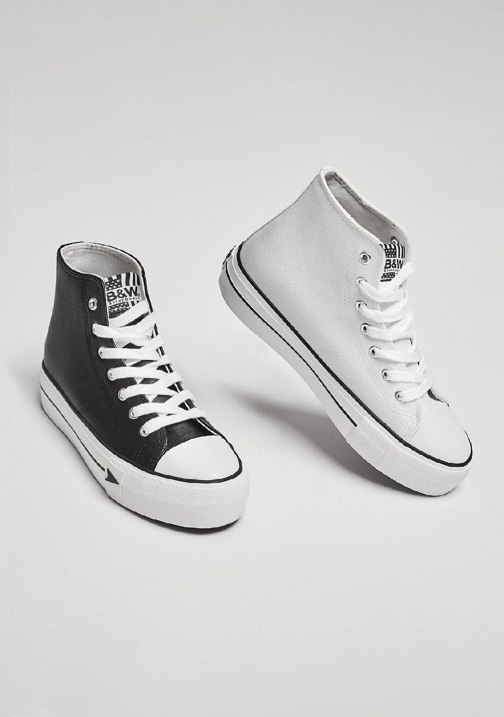 Break & walk Zapatillas Bay High Top Plataforma Blanco Nappa Últimos 2 días