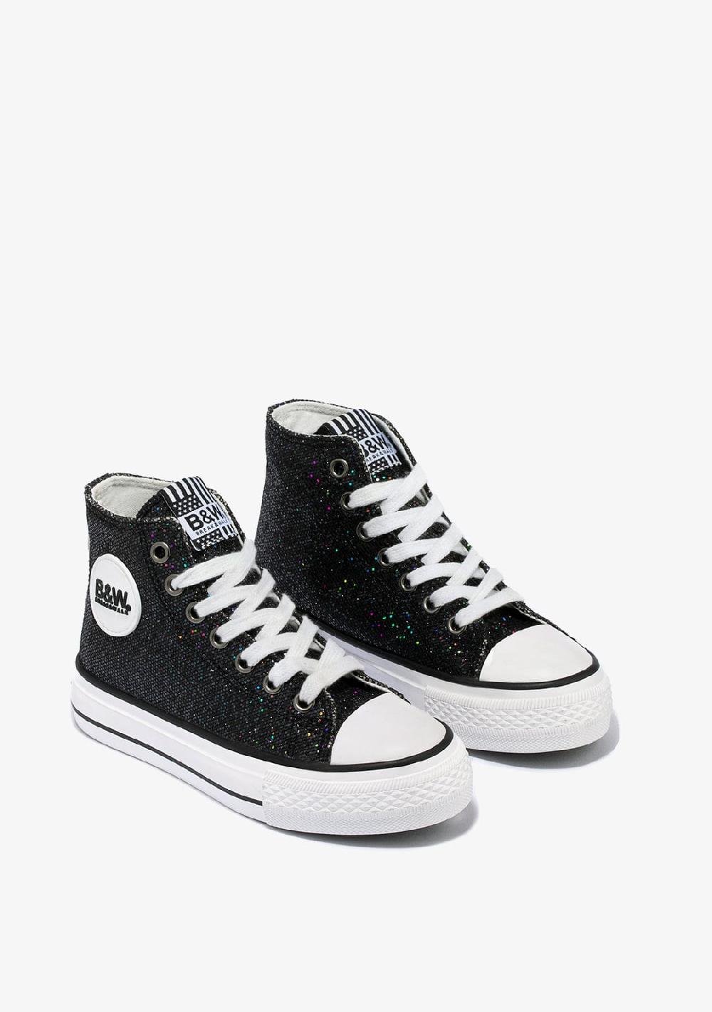 Break & walk Zapatillas Altas Glitter Negro
