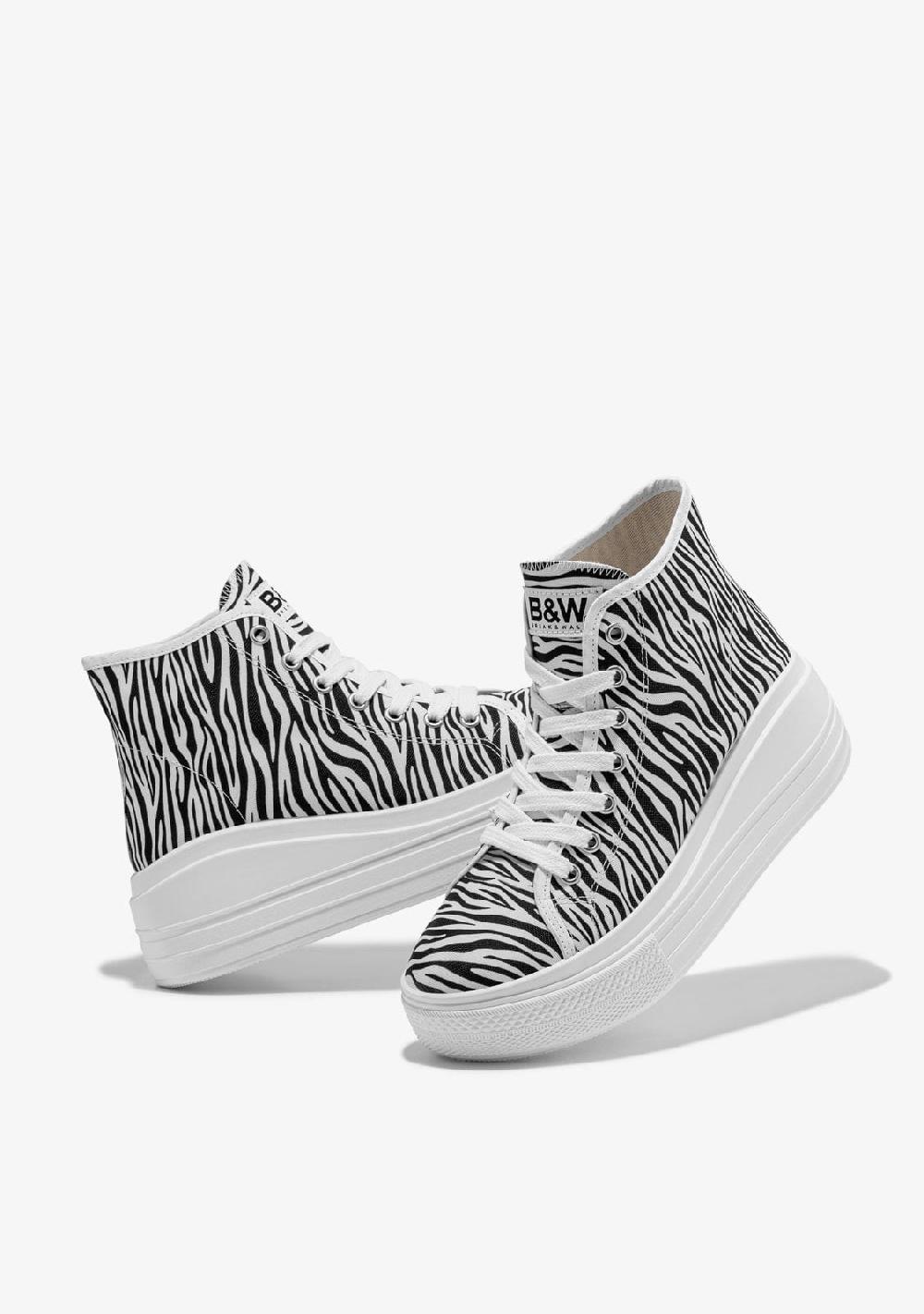 Break & walk Zapatillas Altas Rider Plataforma Cebra Precios de Black Friday