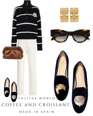 Calita Shoes ​LOAFERS NAVY BLUE 9CO VELVET R22 COFFEE AND CROISSANT Últimos 2 días