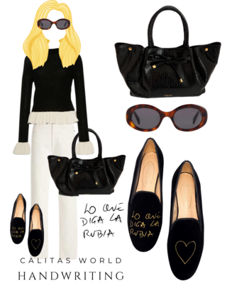 Calita Shoes ​LOAFERS BLACK VELVET LO QUE DIGA LA RUBIA Precios de Black Friday