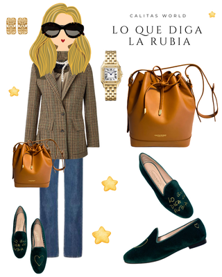 Calita Shoes ​LOAFERS TERCIOPELO DARK GREEN 12 TX LO QUE DIGA LA RUBIA En oferta