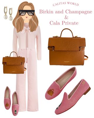 Calita Shoes ​LOAFERS PINK BUBBLEGUM 224PV LINEN BIRKIN AND CHAMPAGNE Solo queda un día