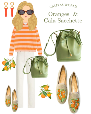 Calita Shoes ​LOAFERS NATURAL LINEN ORANGES Ahorra y exporta