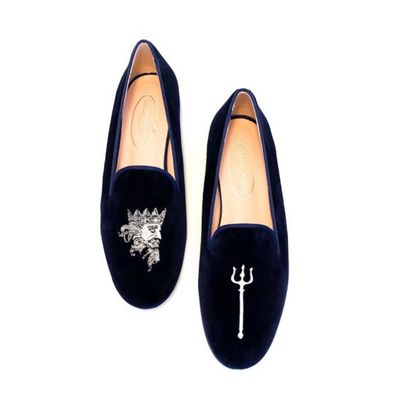 Calita Shoes LOAFERS MEN NAVY 9CO VELVET R22 NEPTUNE AND TRIDENT Devoluciones gratuitas