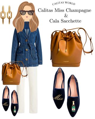 Calita Shoes ​POINTY NAVY BLUE 9CO VELVET R22 MISS. CHAMPAGNE Venta caliente
