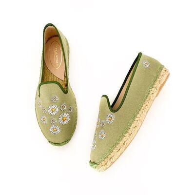 Calita Shoes ​ESPADRILLES GREEN 16 DAISIES Los más vendidos