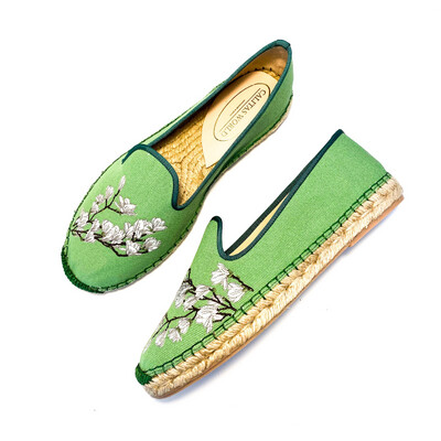 Calita Shoes ​ESPADRILLES GREEN 53 WHITE BLOSSOM Tienda