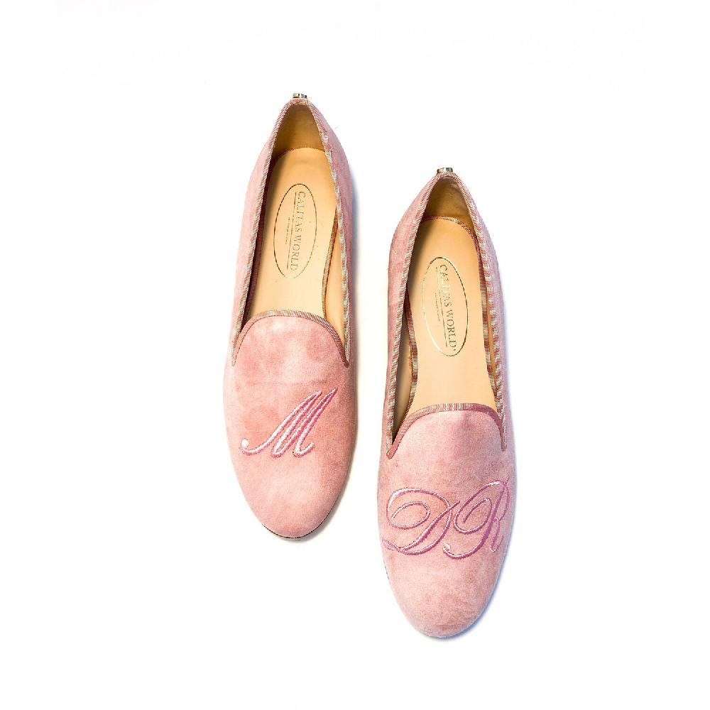 Calita Shoes LOAFERS LIGHT PINK PERSONALIZED INITIALS Ofertas especiales