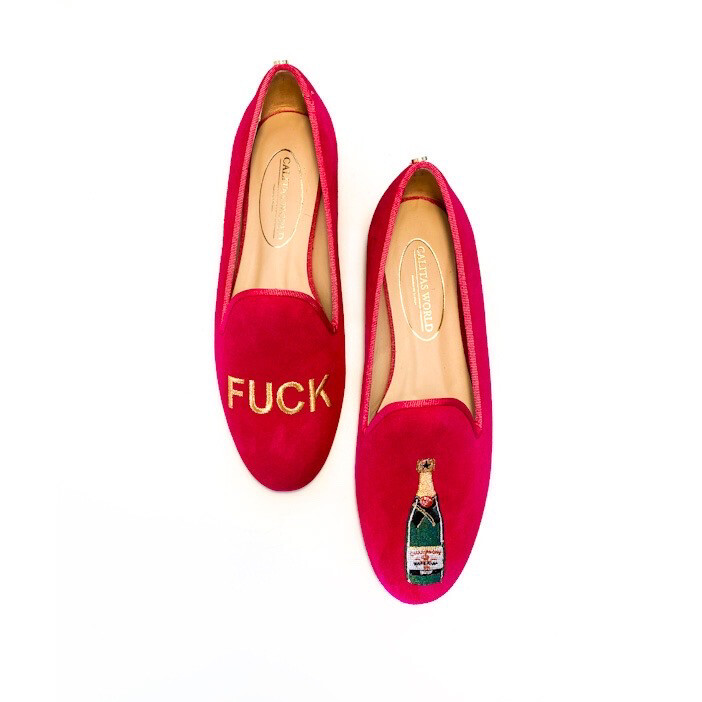 Calita Shoes LOAFERS FUCHSIA SUEDE​ F CHAMPAGNE Rebajas de fin de temporada