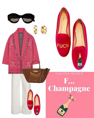 Calita Shoes LOAFERS FUCHSIA SUEDE​ F CHAMPAGNE Rebajas de fin de temporada