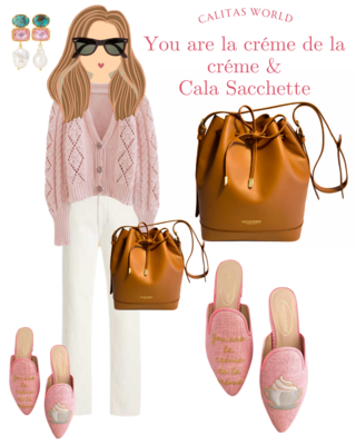 Calita Shoes MULES LIGHT PINK LINEN YOU ARE LA CRÉME DE LA CRÉME Gran oferta
