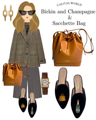 Calita Shoes ​MULES BLACK VELVET BIRKIN AND CHAMPAGNE Tienda
