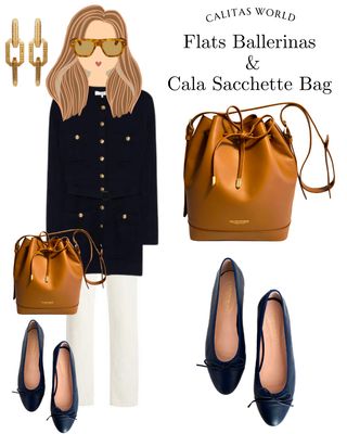 Calita Shoes BALLERINAS FLATS NAVY PELLE ÚLTIMAS EDICIONES