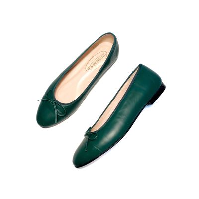 Calita Shoes BALLERINAS FLATS GREEN STIRLING 4200 R63 PELLE Últimos 2 días