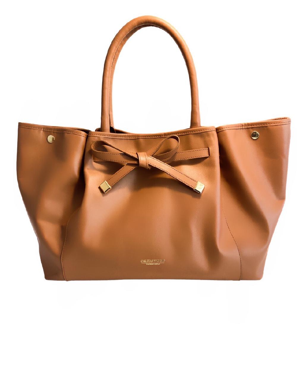 Calita Shoes CALA TOTE CARAMEL (SMOOTH ) Grandes ahorros