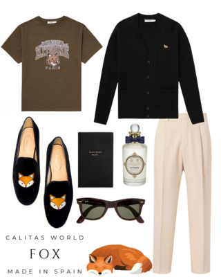 Calita Shoes ​LOAFERS MEN BLACK VELVET FOX En oferta