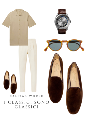 Calita Shoes ​LOAFERS MEN CHOCOLATE BROWN VELVET Descuento