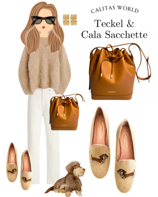 Calita Shoes ​LOAFERS NATURAL LINEN TECKELS LONG HAIR Outlet