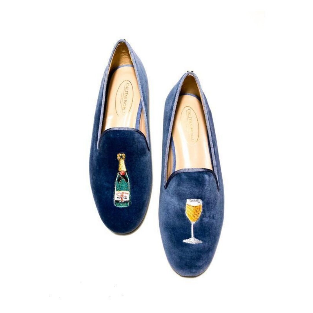 Calita Shoes LOAFERS MEN MARINE 01TX VELVET CHAMPAGNE AND CHAMPAGNE GLASS