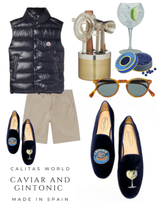Calita Shoes ​LOAFERS MEN NAVY 9CO VELVET R22 CAVIAR AND GINTONIC Los más vendidos