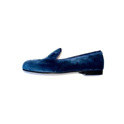 Calita Shoes ​LOAFERS MEN PETROLEUM BLUE 01TX VELVET OYSTERS AND GINTONIC Liquidación