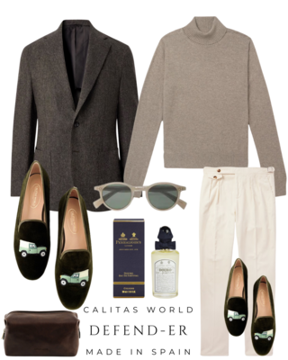 Calita Shoes ​LOAFERS MEN GREEN 8CO VELVET DEFEND-ER Envío gratis
