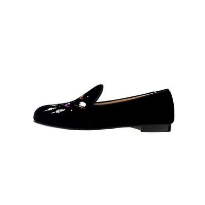 Calita Shoes ​LOAFERS MEN BLACK VELVET SKIERS ÚLTIMAS EDICIONES