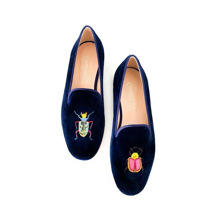 Calita Shoes ​LOAFERS MEN NAVY 9CO VELVET R22 BEETLES Promoción trimestral