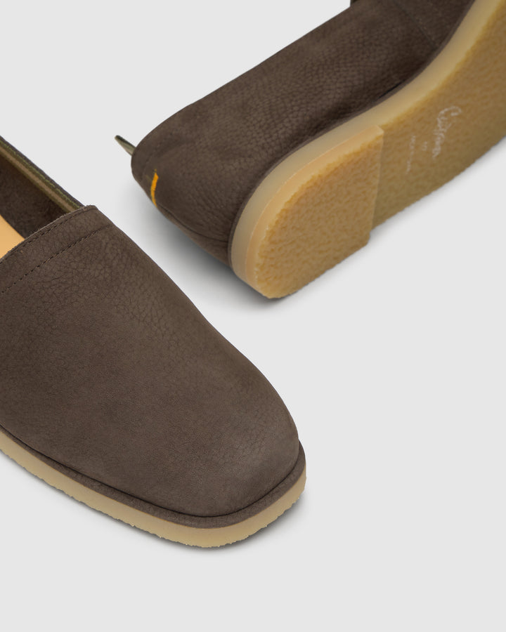 Castañer CASTAÑER | Plana Cerrada Nobuck MARRON OSC. PAU/166 – Castañer Promoción por tiempo limitado