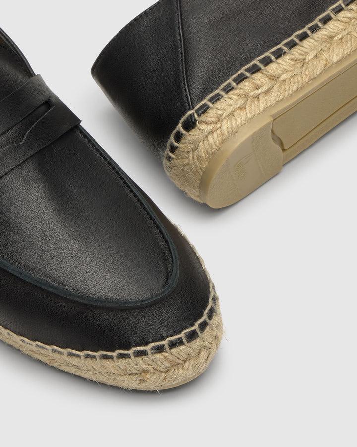 Castañer CASTAÑER | Alpargata Plana Cerrada Napa NEGRO KEULE/250 – Castañer Ahorra y exporta