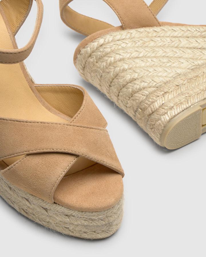 Castañer Calzado de Mujer estilo Sandalia con Cuña de 11cm de altura | Castañer Rebajas de fábrica