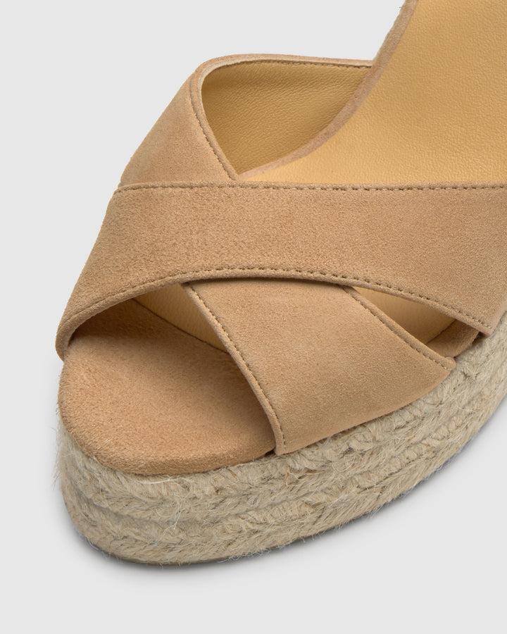 Castañer Calzado de Mujer estilo Sandalia con Cuña de 11cm de altura | Castañer Rebajas de fábrica