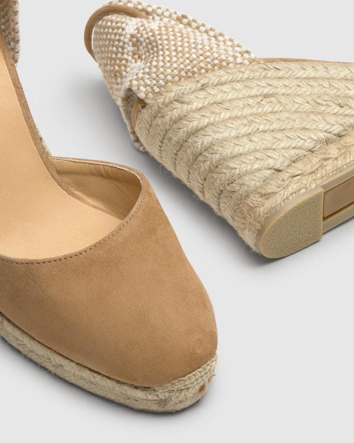 Castañer Calzado de Mujer estilo Pala Talon con Cuña de 9cm de altura | Castañer Ventas relámpago