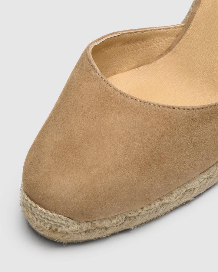 Castañer Calzado de Mujer estilo Pala Talon con Cuña de 9cm de altura | Castañer Ventas relámpago