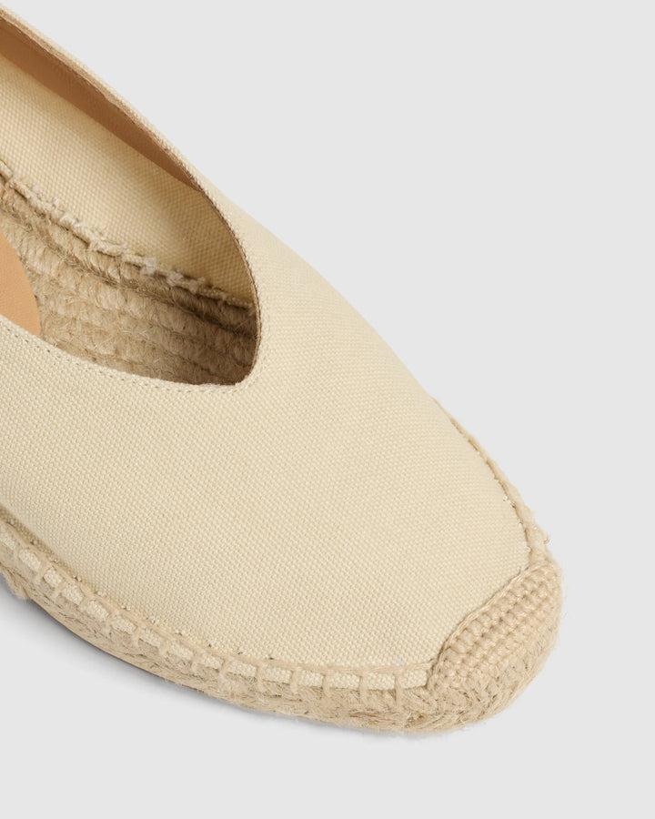 Castañer CASTAÑER | Alpargatas Gea en algodón acabado lavado cierre mediante lazada y altura de 2cm. – Castañer Descuento