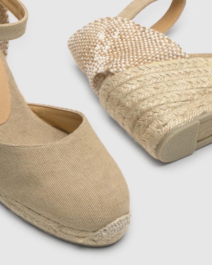 Castañer Calzado de Mujer estilo Pala Talon con Cuña de 7cm de altura | Castañer Tienda