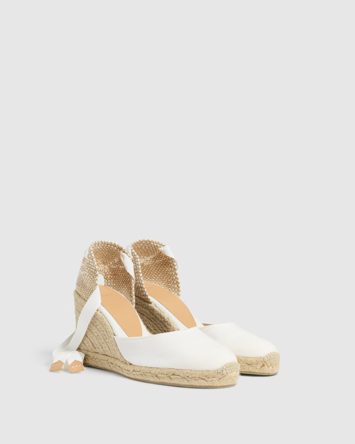Castañer CASTAÑER ALPARGATAS CUÑA CARINA BLANCO MUJER – Castañer