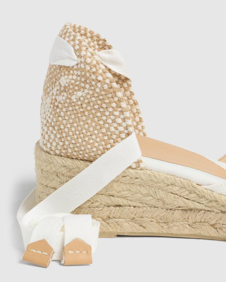 Castañer ALPARGATA CARINA PALA TALON BLANCO CUÑA MUJER | CASTAÑER – Castañer Oferta exclusiva