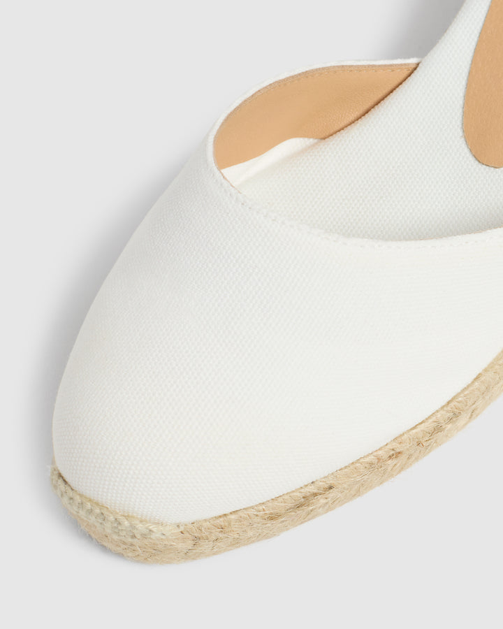 Castañer ALPARGATA CARINA PALA TALON BLANCO CUÑA MUJER | CASTAÑER – Castañer Oferta exclusiva