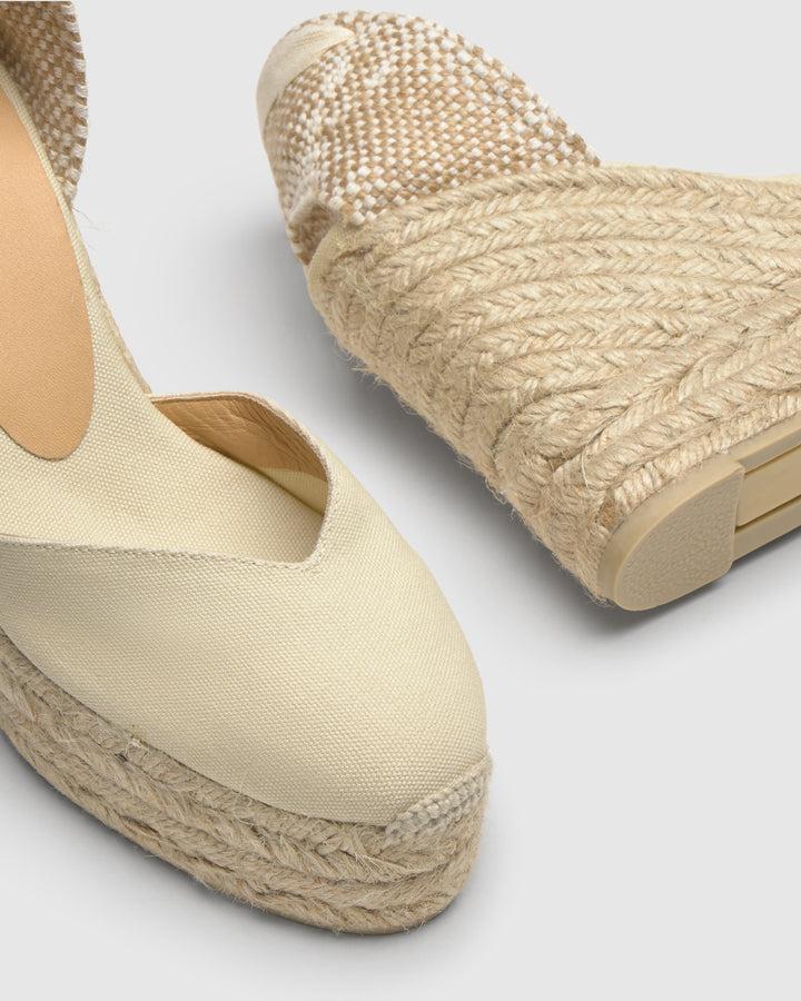 Castañer Calzado de Mujer estilo Pala Talon con Cuña de 11cm de altura | Castañer Última moda